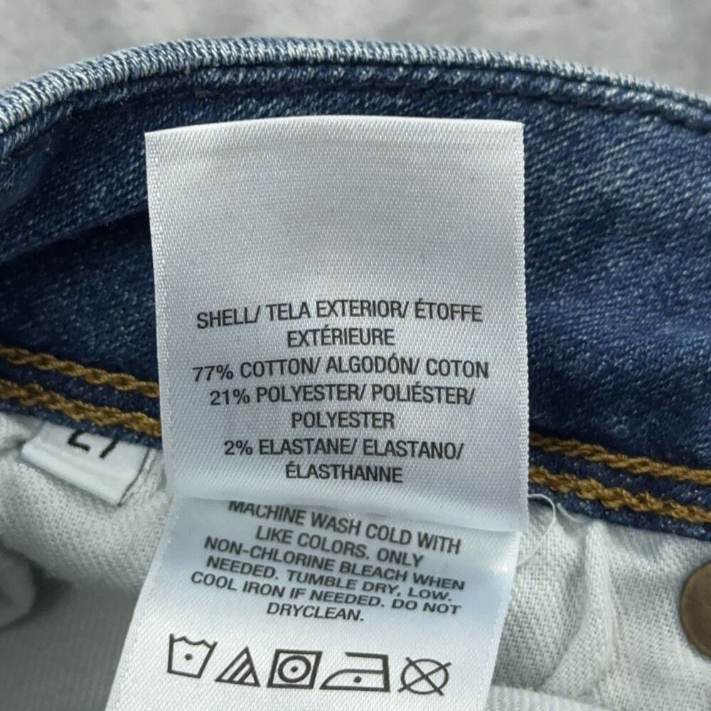 Hudson Cat Mid Rise Skinny Jeans Womens Size 27 Blue Step Hem Back Flap Pockets - Picture 10 of 14